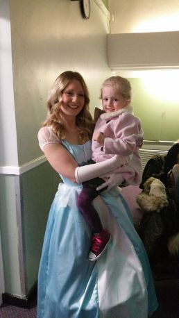 Cinderella with my beautiful niece, Isla